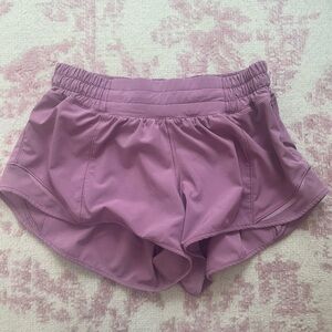 Lululemon shorts size 4 2.5 length a purpleish pink color